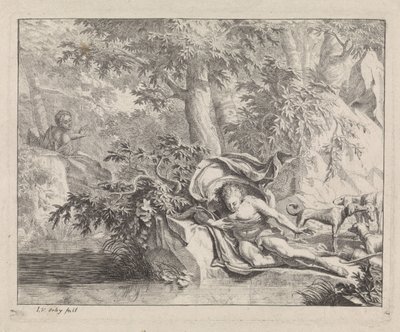 Narciso ed Eco da Jan van Orley  